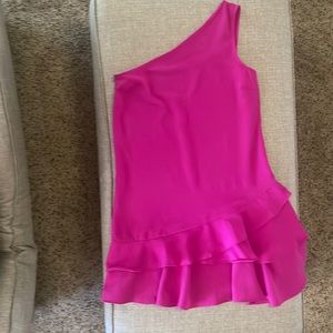 Josie Magenta One Shoulder Dress.  Size small.